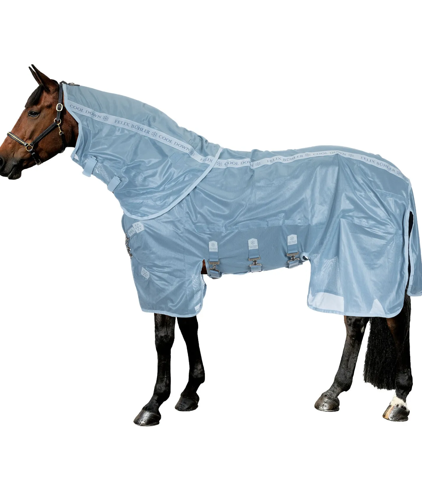 Felix Bühler Couverture anti-mouches technique Cool Down gris bleu Sale