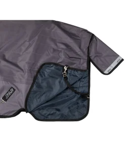 HORSEWARE Couverture avec couvre-cou AMIGO Bravo 12 Reflectech Plus Lite, 100 g carbone Clearance