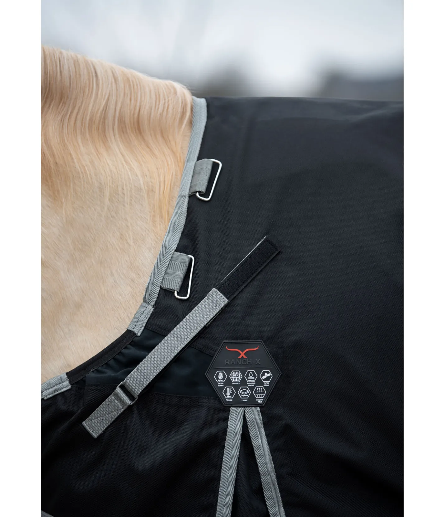 RANCH-X Couverture d'extérieur All-Rounder Nylon noir Best