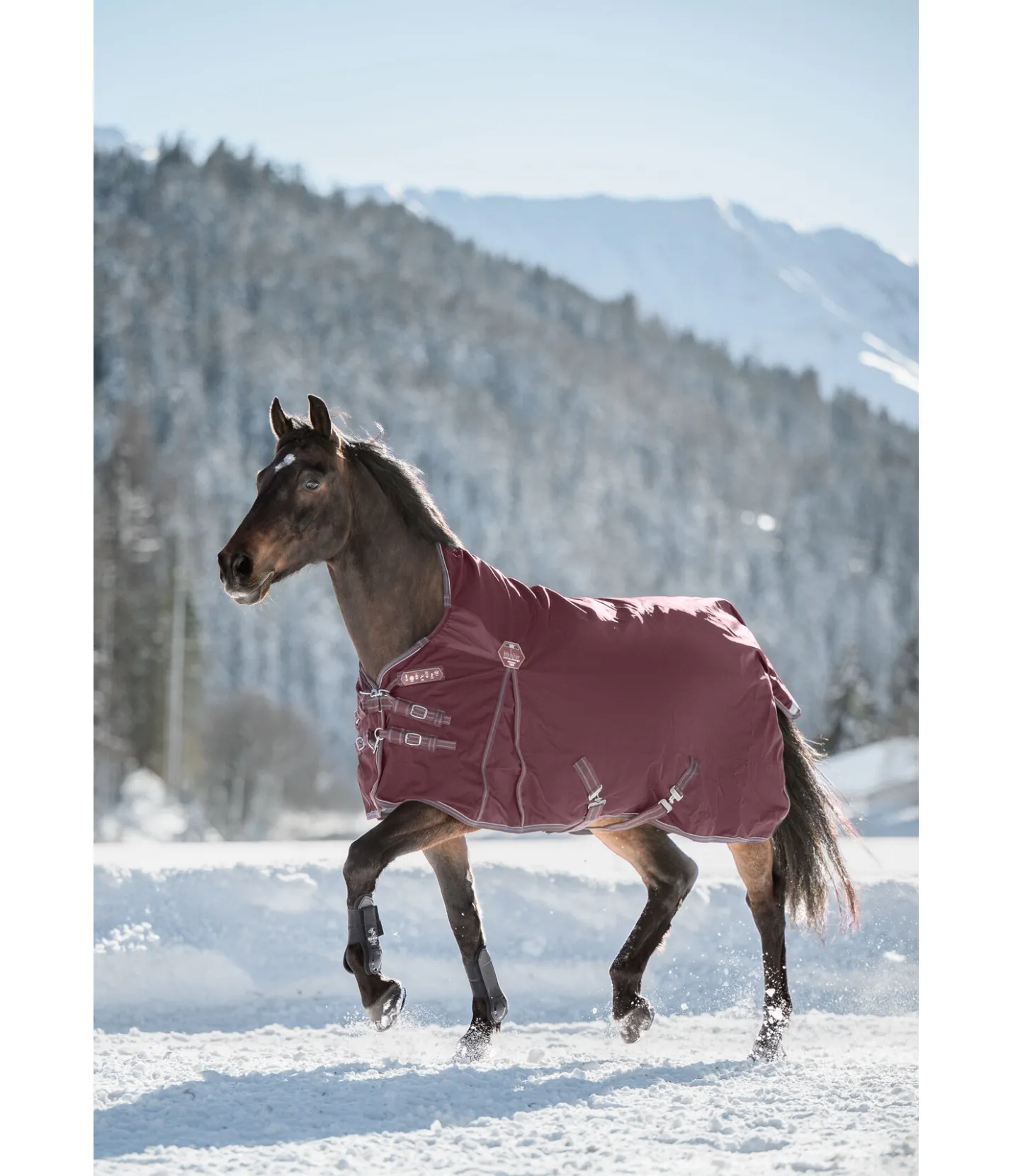Felix Bühler Couverture d'extérieur Highneck Perfect Fit Nylon PRO, 50 g acajou Outlet