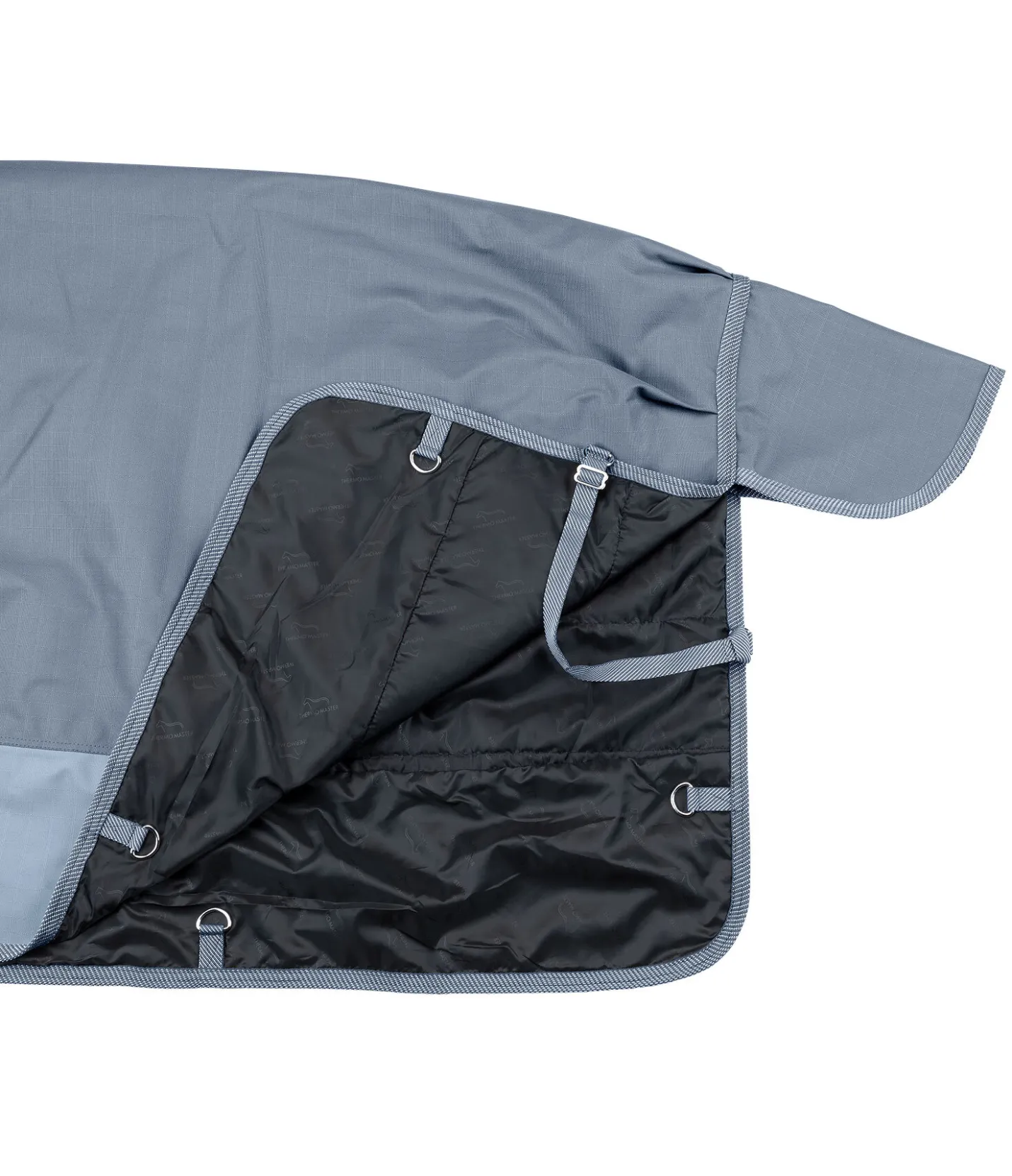 THERMO MASTER Couverture d'extérieur Highneck Abegail, 50 g bleu fumée Hot