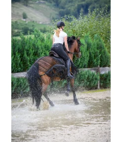SHOWMASTER Couvre-reins anti-mouches noir