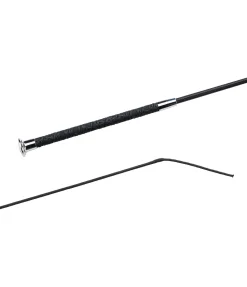 SHOWMASTER Cravache de dressage Lace noir/argenté Hot