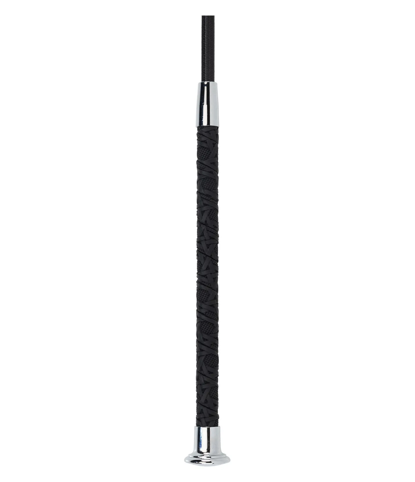 SHOWMASTER Cravache de dressage Lace noir/argenté Hot
