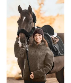 SHOWMASTER Ensemble de protections en polaire Teddy pour licol - 4 éléments noir Clearance