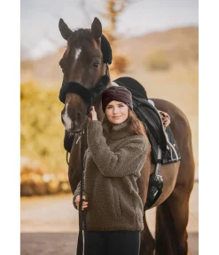 SHOWMASTER Ensemble de protections en polaire Teddy pour licol - 4 éléments noir Clearance