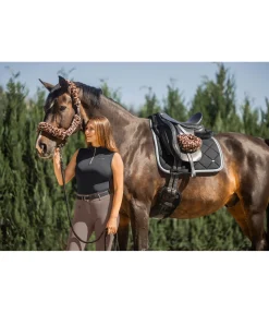 SHOWMASTER Ensemble de protections en polaire Teddy pour licol - 4 éléments léo-brun Best