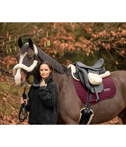 SHOWMASTER Ensemble de protections en polaire Teddy pour licol - 4 éléments nature Clearance