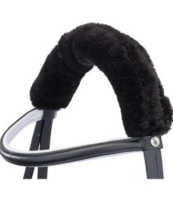 SHOWMASTER Fourreau de têtière en polaire Teddy noir Outlet