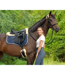 Felix Bühler Fourreau de têtière en véritable fourrure d'agneau nature Discount
