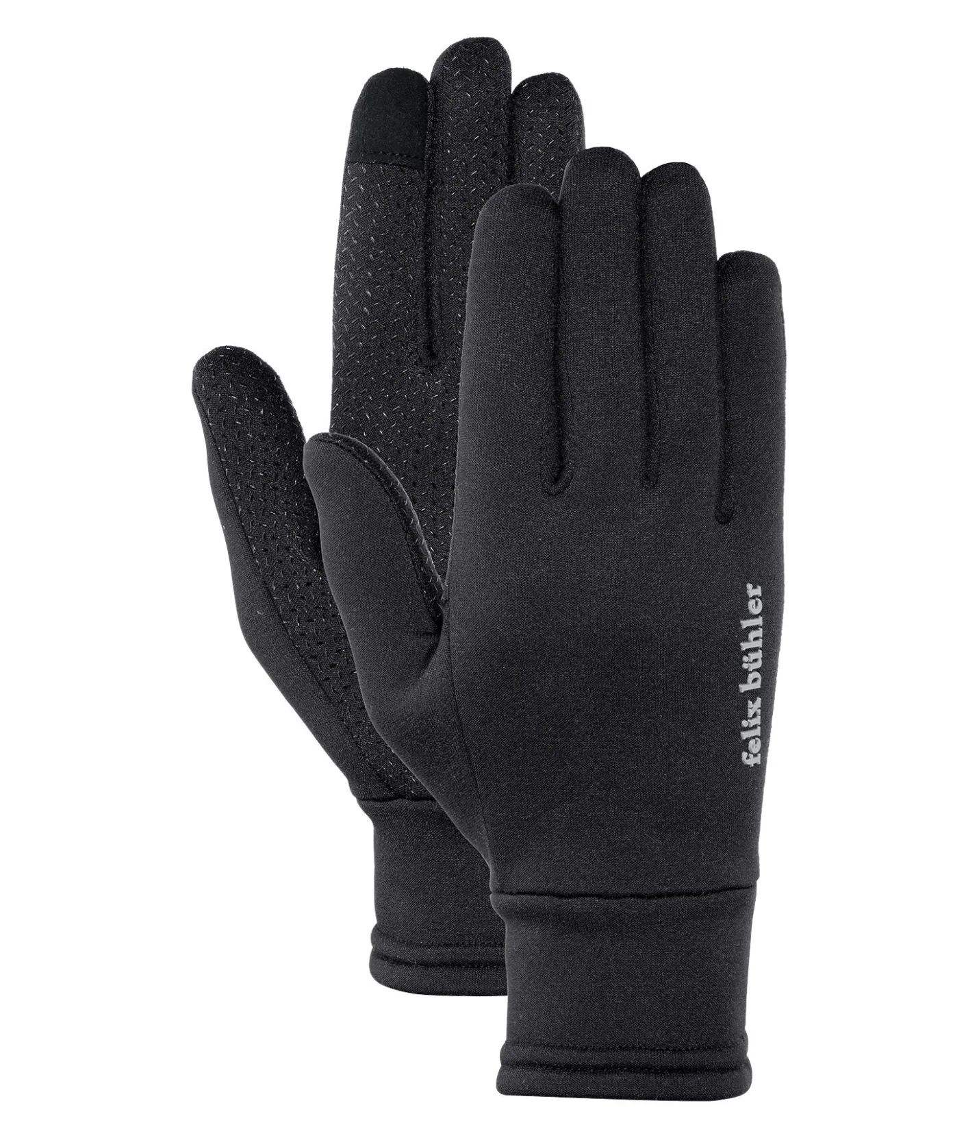 Felix Bühler Gants d'hiver en polaire Glacier noir Clearance
