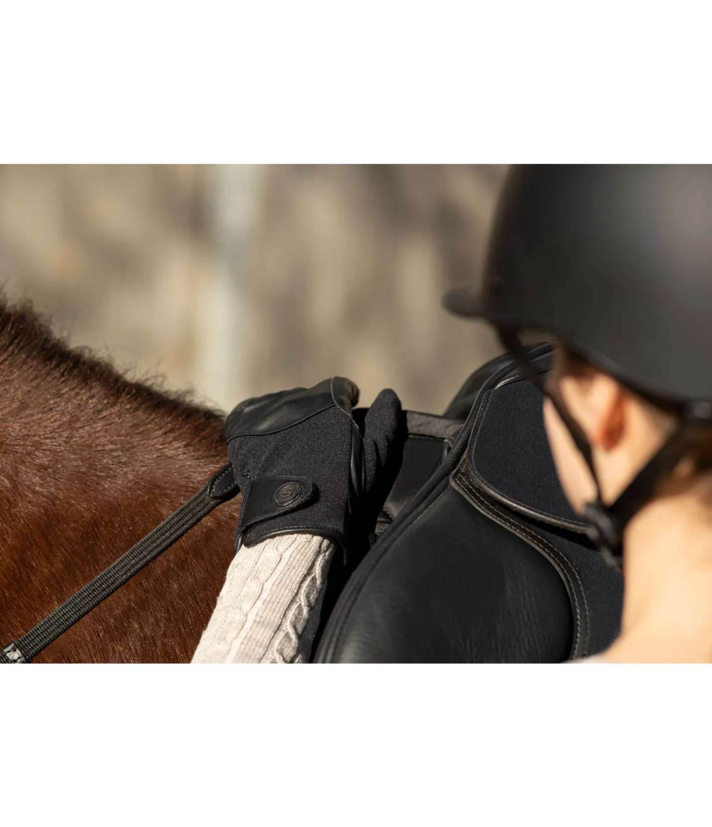 STEEDS Gants d'équitation d'hiver Copenhague noir New