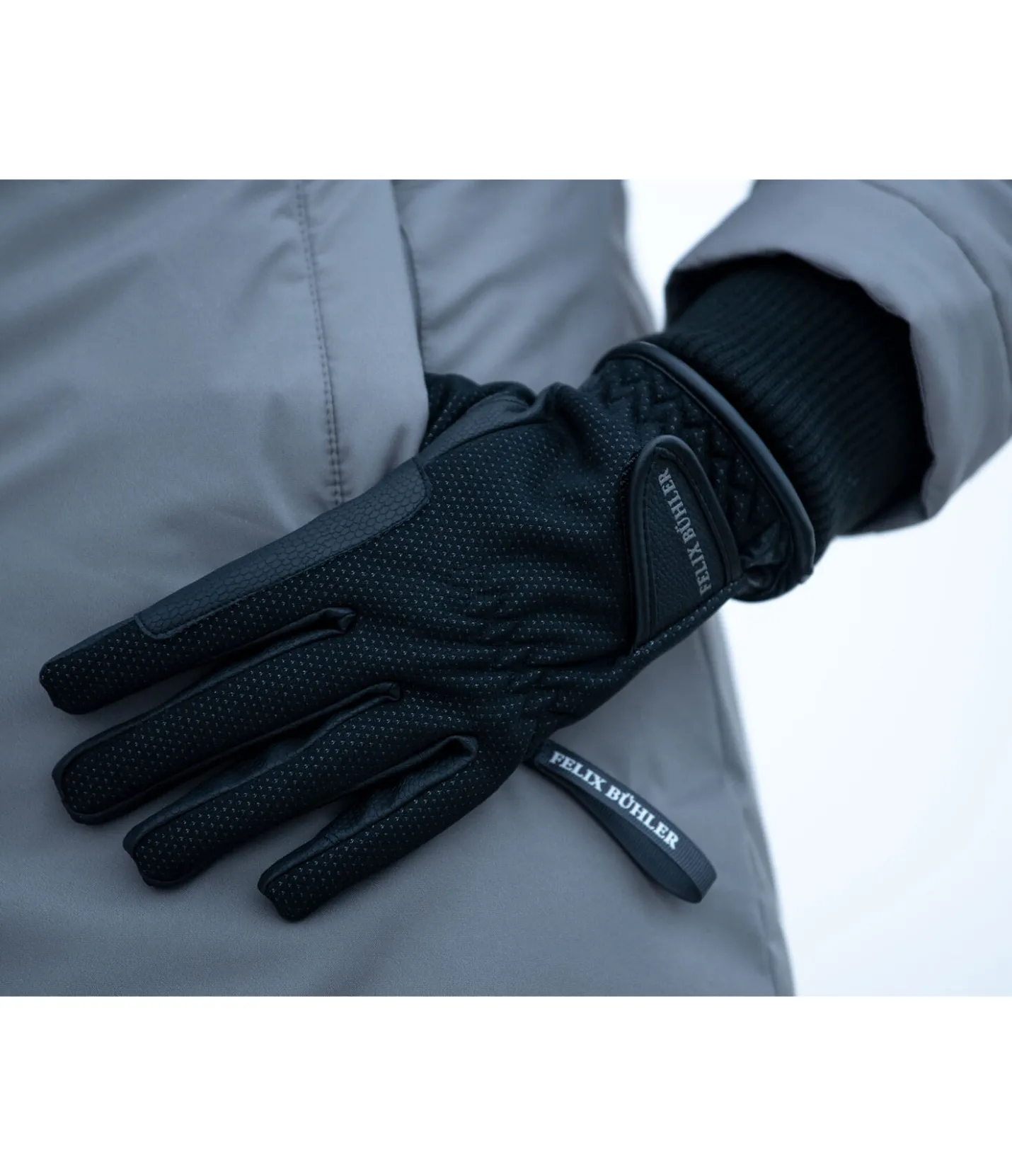 Felix Bühler Gants d'équitation d'hiver Tux noir New