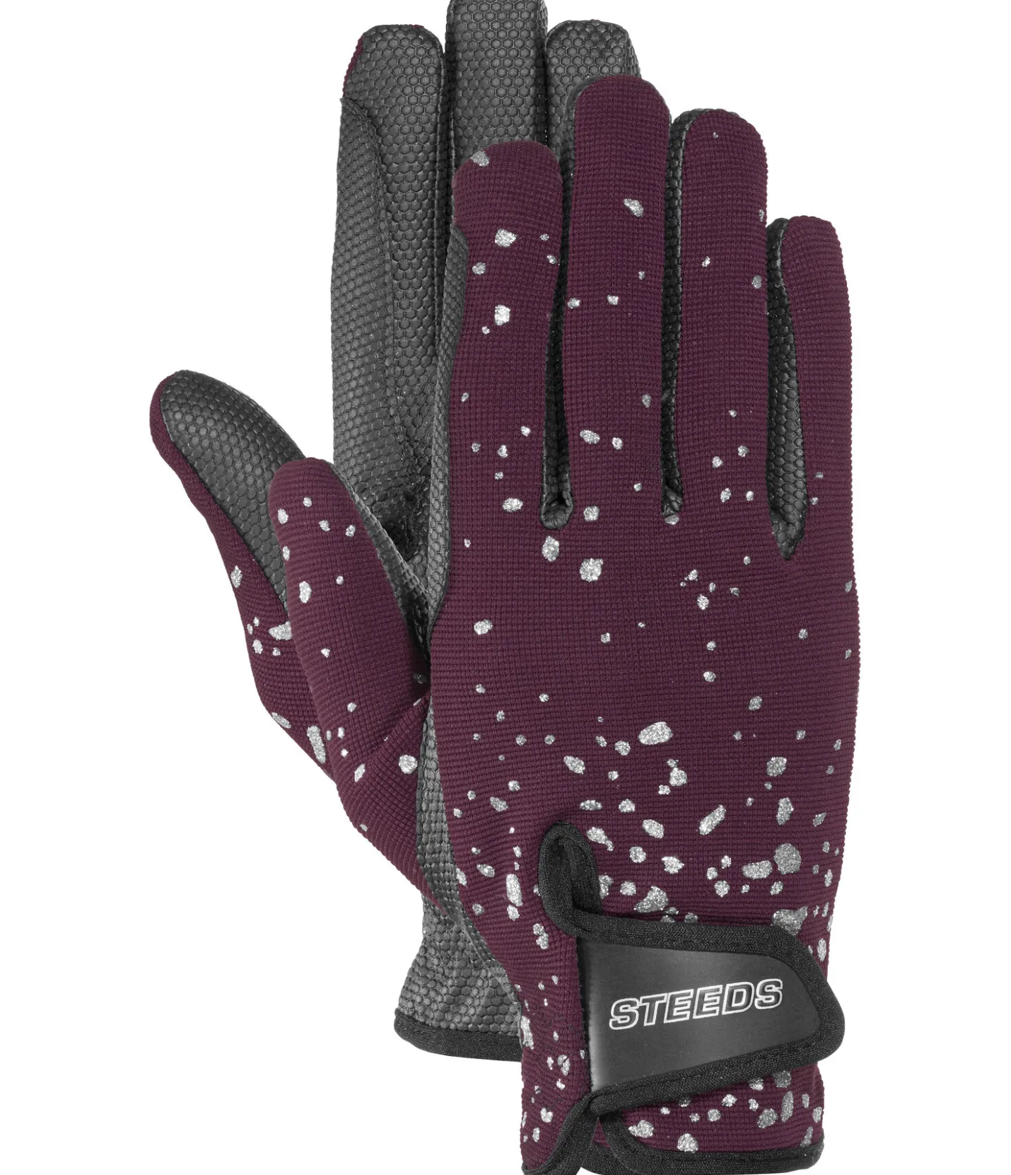 STEEDS Gants d'équitation d'hiver Glitter vignoble Clearance