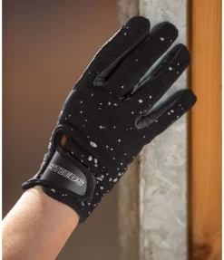 STEEDS Gants d'équitation d'hiver Glitter noir Clearance