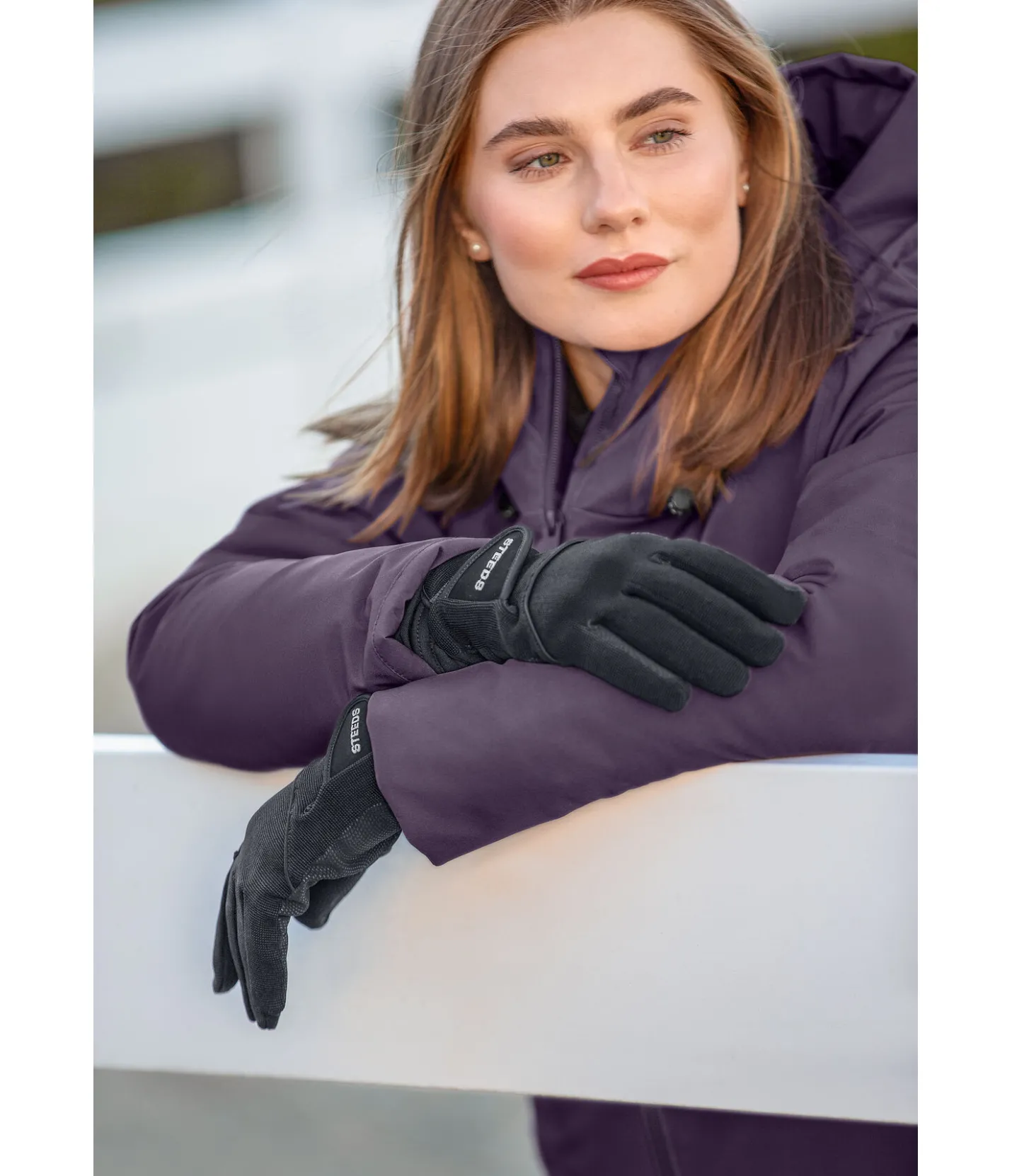 STEEDS Gants d'équitation d'hiver Ribbed noir Online