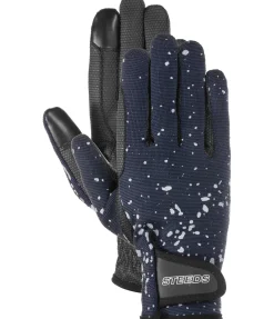 STEEDS Gants d'équitation d'hiver Glitter marine