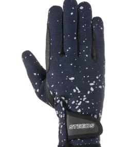 STEEDS Gants d'équitation d'hiver Glitter marine