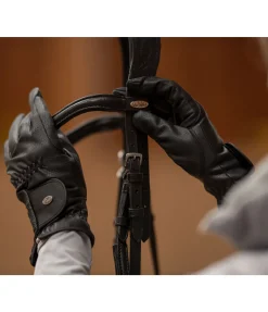 Felix Bühler Gants d'équitation d'hiver Rio Grip noir Outlet