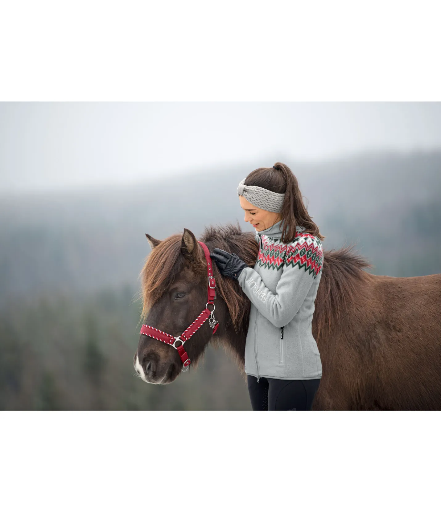 Felix Bühler Gants d'équitation d'hiver Rio Grip noir Outlet