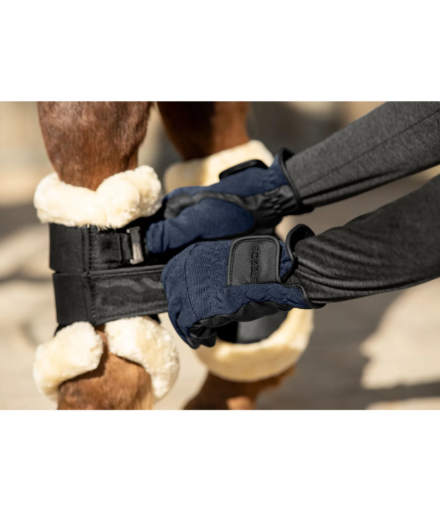 STEEDS Gants d'équitation d'hiver Newport navy Discount