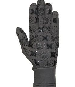 STEEDS Gants d'équitation d'hiver en polaire Galtür carbone New