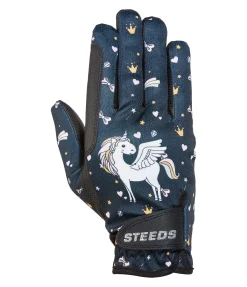 STEEDS Gants d'équitation d'hiver enfant Unicorn navy Discount