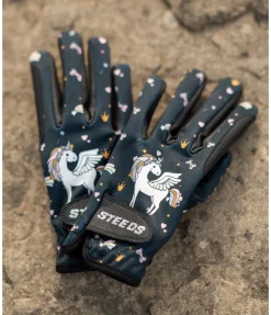 STEEDS Gants d'équitation d'hiver enfant Unicorn navy Discount
