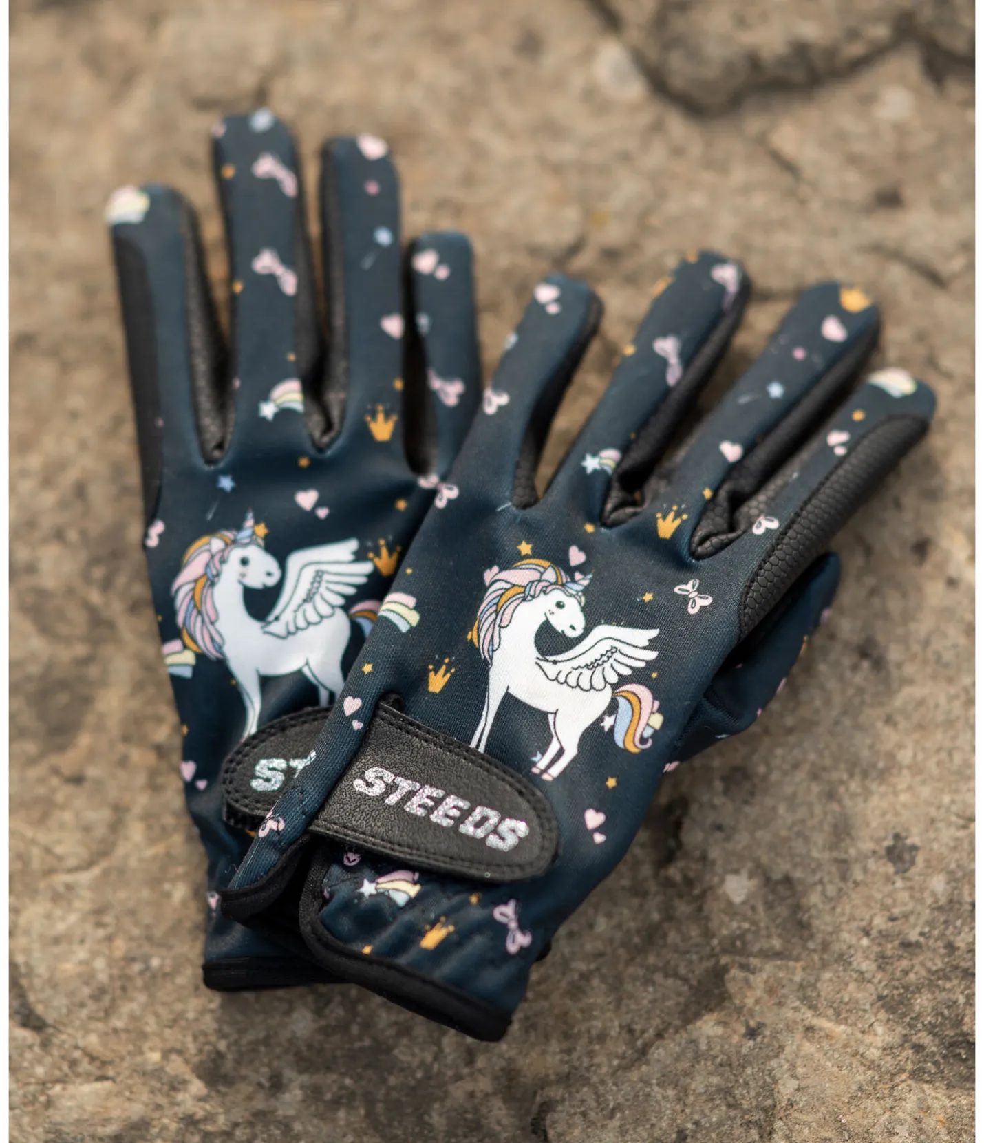 STEEDS Gants d'équitation d'hiver enfant Unicorn navy Discount