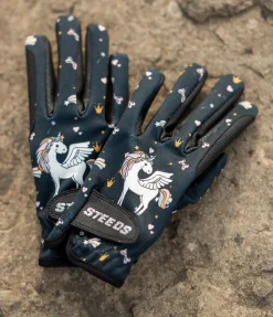 STEEDS Gants d'équitation d'hiver enfant Unicorn navy Discount