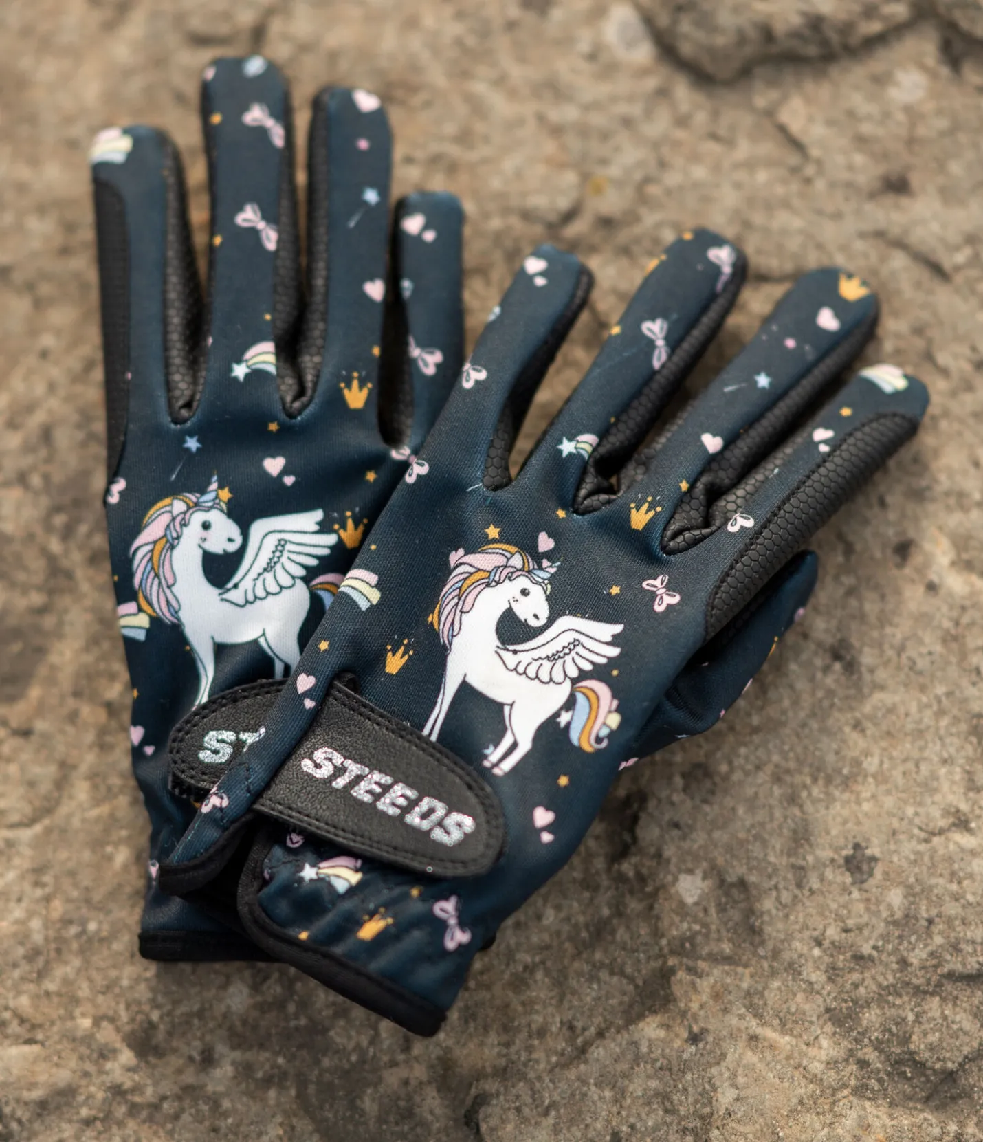 STEEDS Gants d'équitation d'hiver enfant Unicorn navy Discount