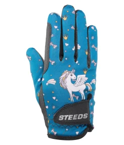 STEEDS Gants d'équitation d'hiver enfant Unicorn turquoise foncé Discount