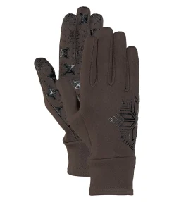 STEEDS Gants d'équitation d'hiver en polaire Galtür chocolat noir Clearance