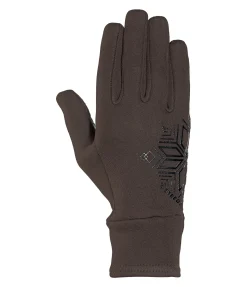 STEEDS Gants d'équitation d'hiver en polaire Galtür chocolat noir Clearance
