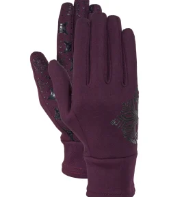 STEEDS Gants d'équitation d'hiver en polaire Galtür vignoble Hot