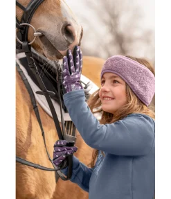 STEEDS Gants d'équitation d'hiver enfant Reflective lila givré Clearance