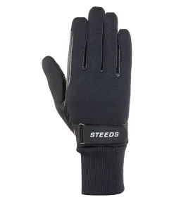 STEEDS Gants d'équitation d'hiver softshell Gerlos noir Clearance