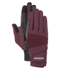 STEEDS Gants d'équitation d'été Mesh vignoble