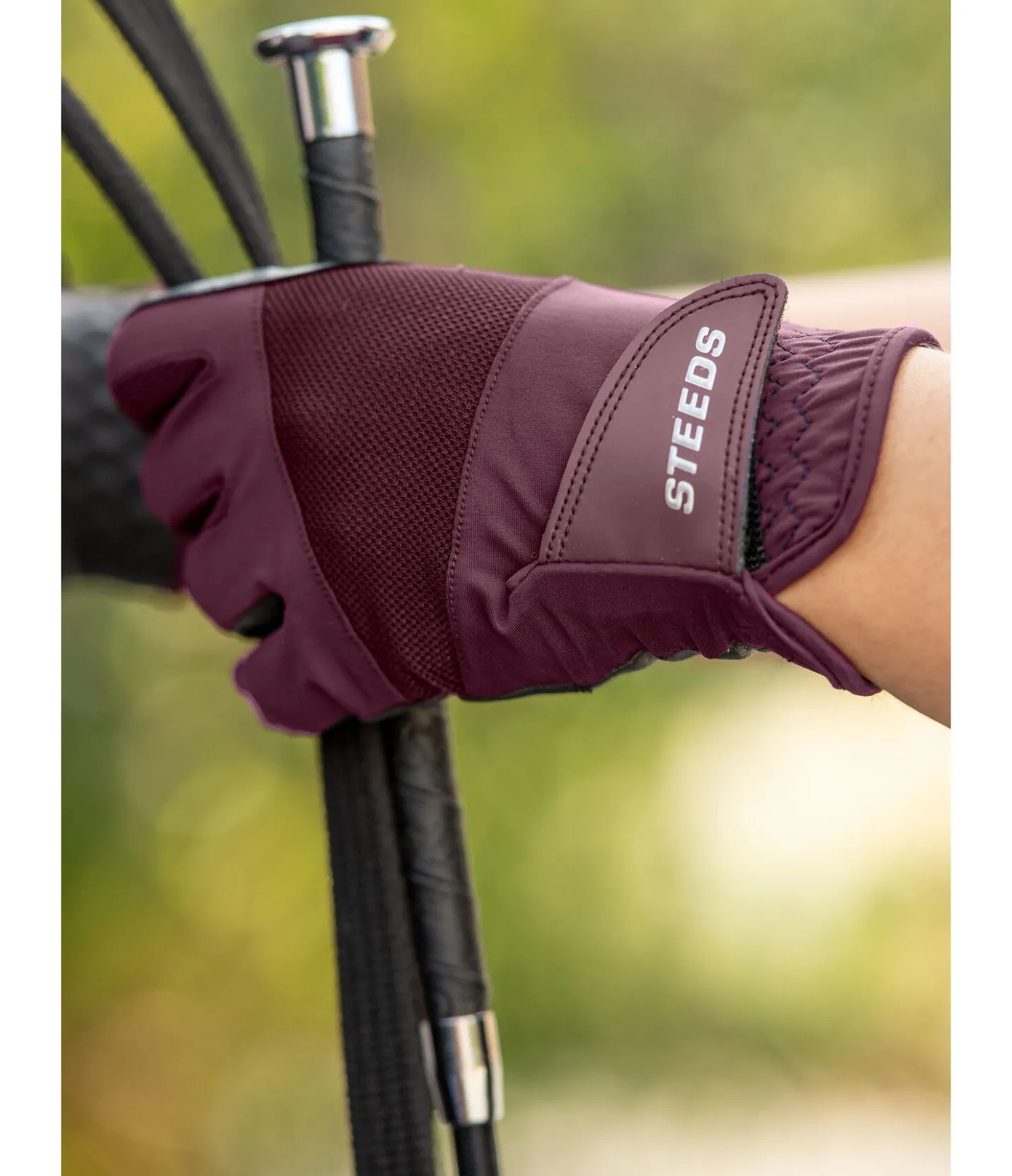 STEEDS Gants d'équitation d'été Mesh vignoble