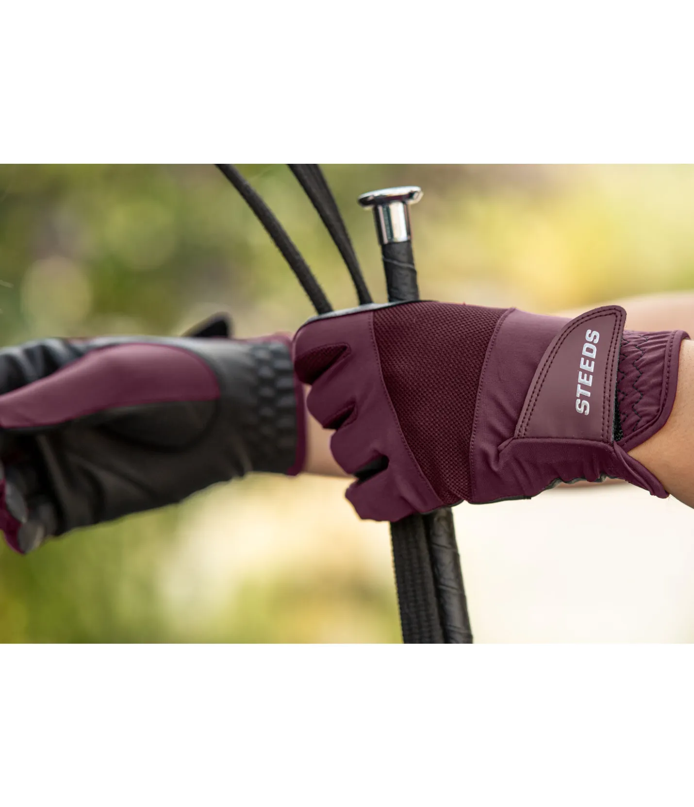 STEEDS Gants d'équitation d'été Mesh vignoble