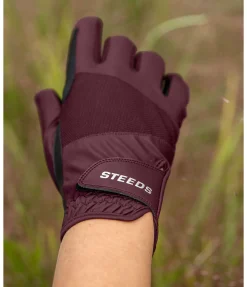 STEEDS Gants d'équitation d'été Mesh vignoble