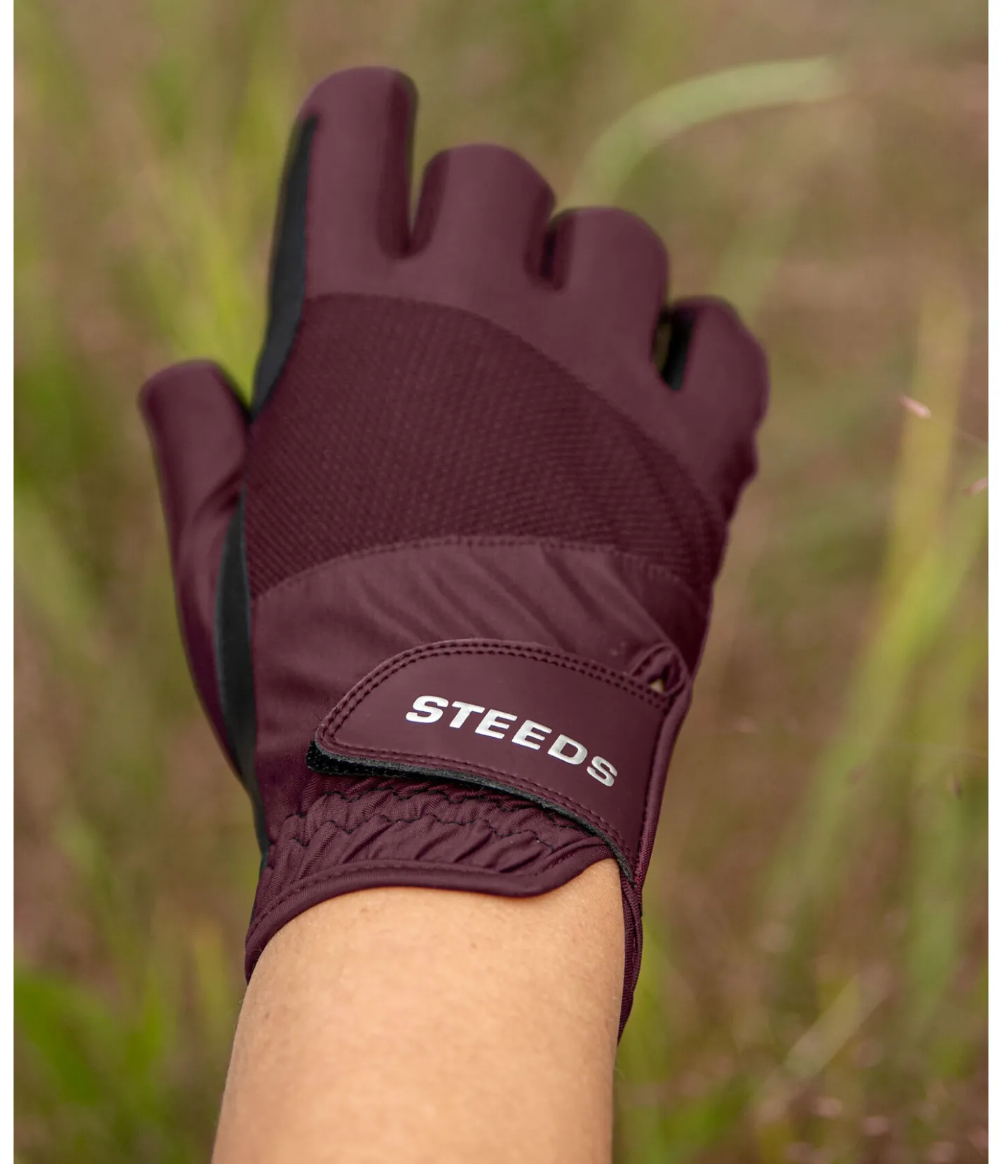 STEEDS Gants d'équitation d'été Mesh vignoble