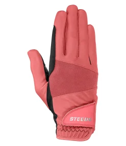 STEEDS Gants d'équitation d'été Mesh pêche lumineuse Hot