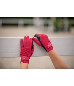 STEEDS Gants d'équitation d'été Mesh campari