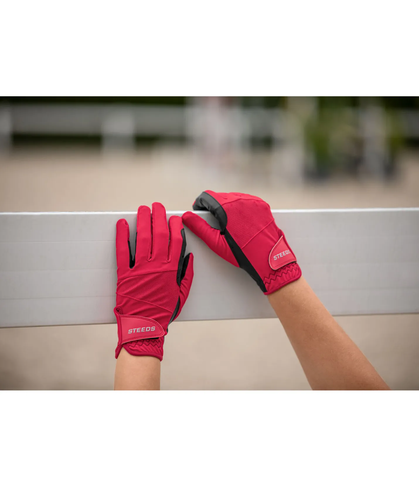 STEEDS Gants d'équitation d'été Mesh campari