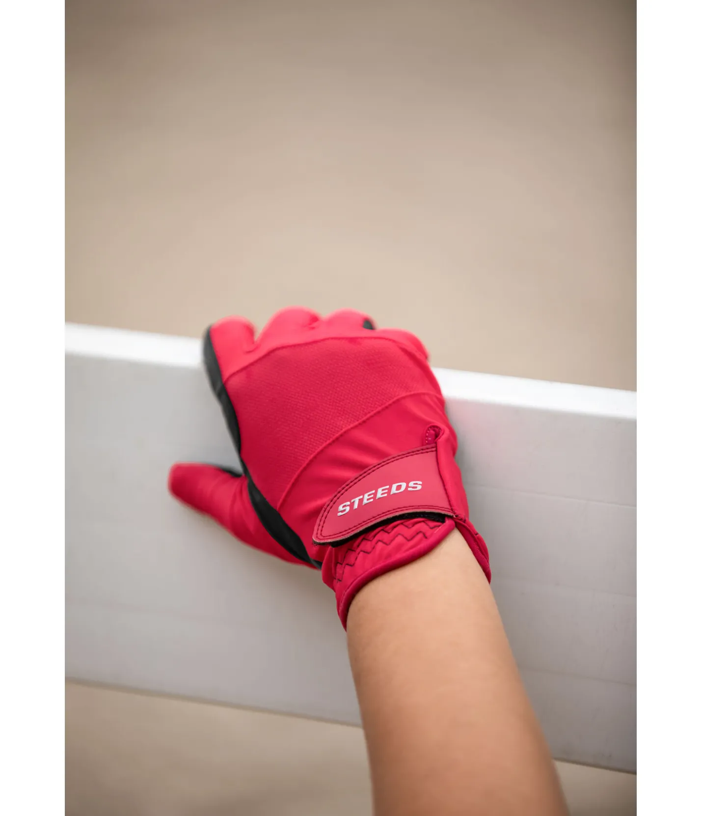 STEEDS Gants d'équitation d'été Mesh campari