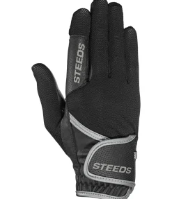 STEEDS Gants d'équitation d'été Hallein noir Clearance