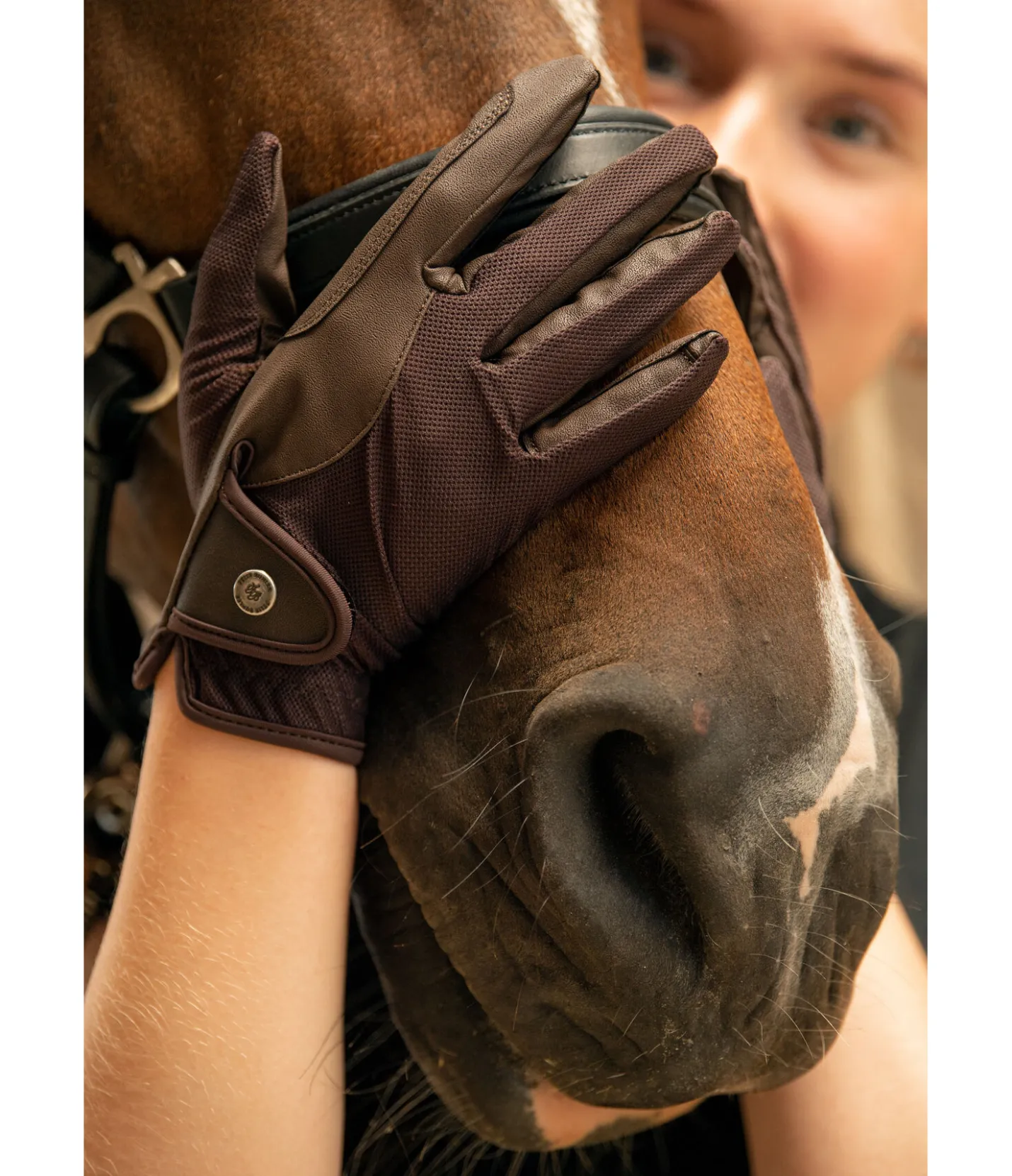 Felix Bühler Gants d'équitation d'été Sway II marron foncé Outlet