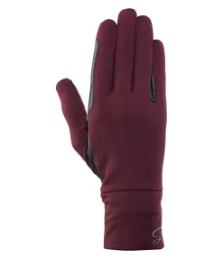 STEEDS Gants d'équitation toutes saisons bordeaux Discount