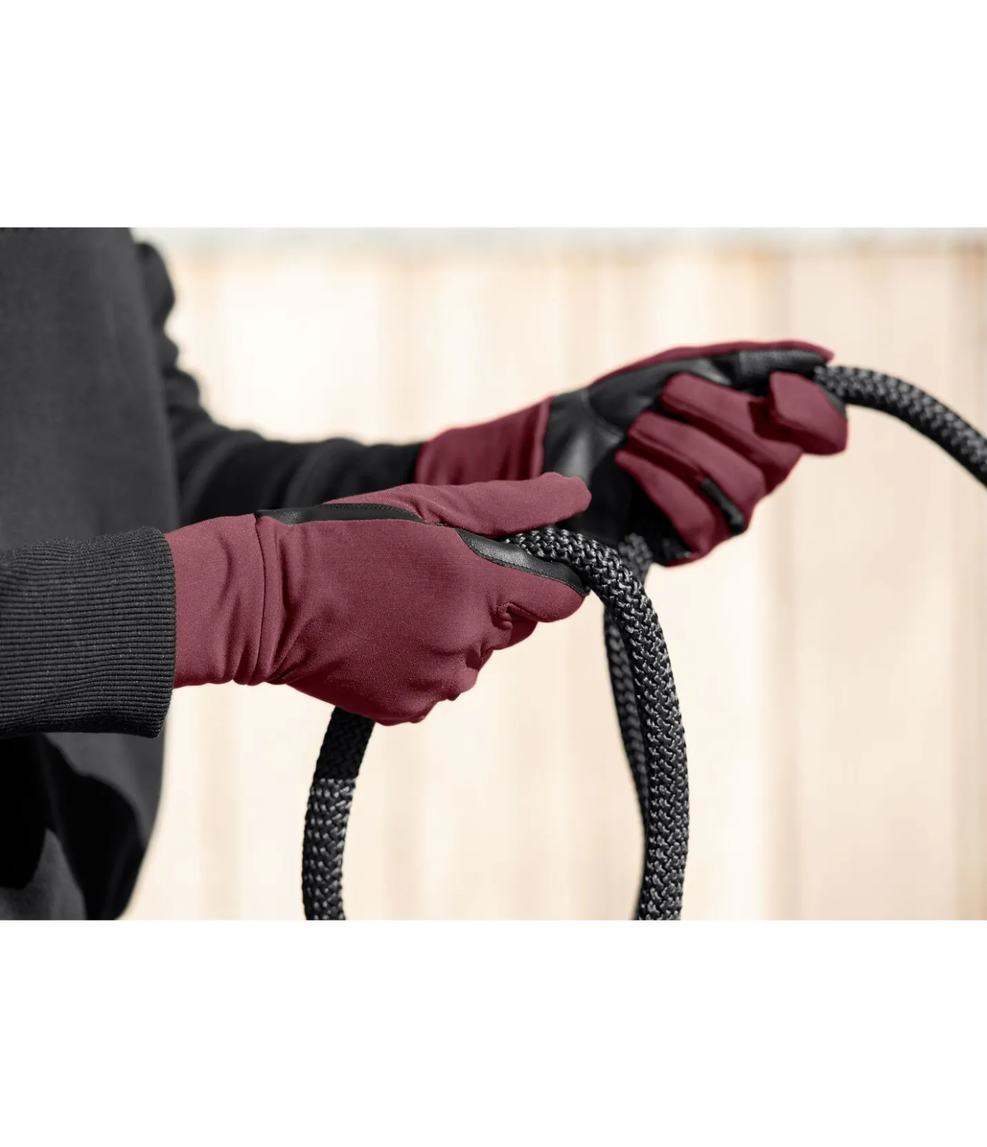 STEEDS Gants d'équitation toutes saisons bordeaux Discount
